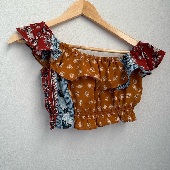 Guka Since Then Asymmetric Crop Top Sarong Skirt Set - Picture 3 of 10